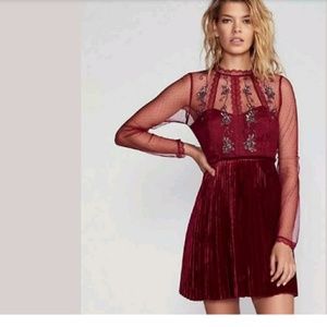 Free People Ariel Pleated Mini dress